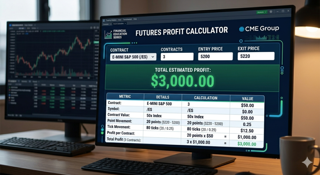 futures profit calculator