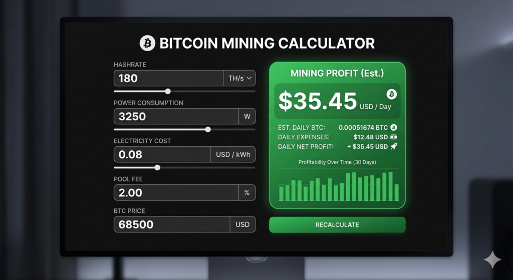 BTC Mining Calculator